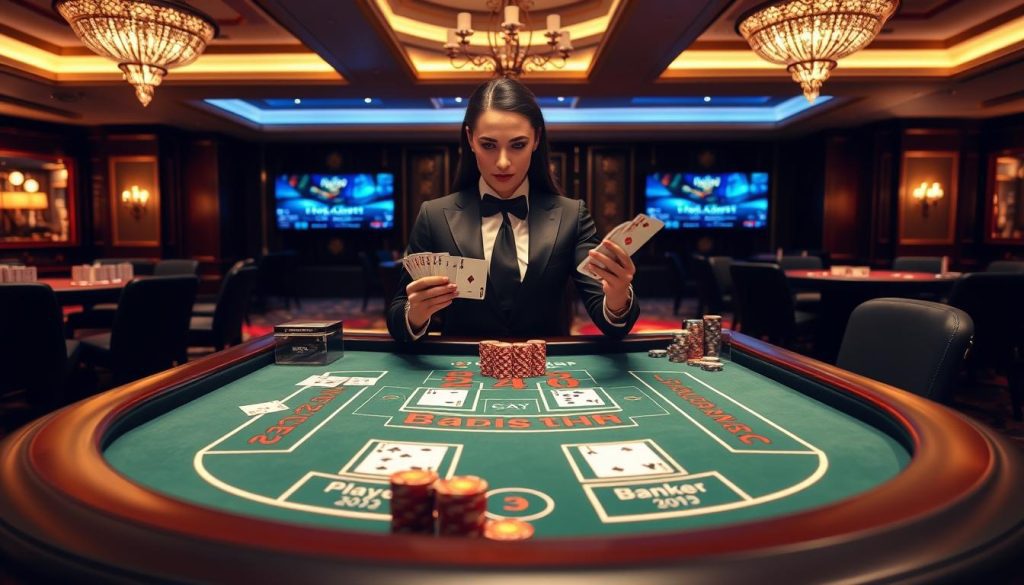 Live Baccarat tables at online casino UAE platforms