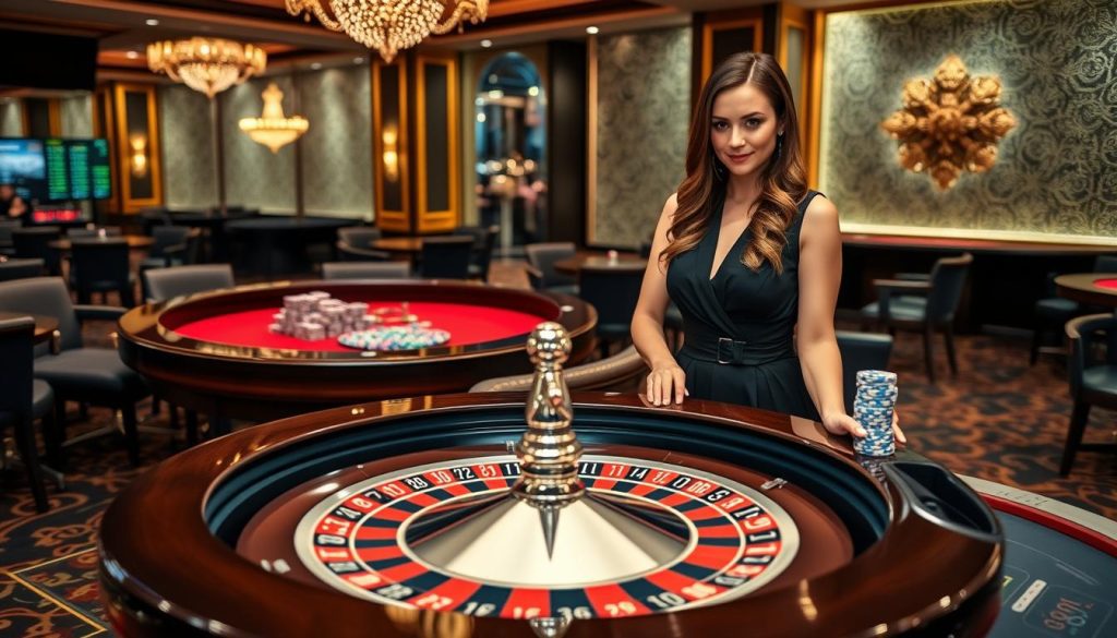 Live Roulette tables at Rabona online casino UAE